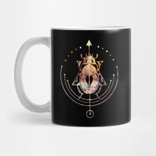 Sacred Scarab Egyptian Occult Geometry Mug